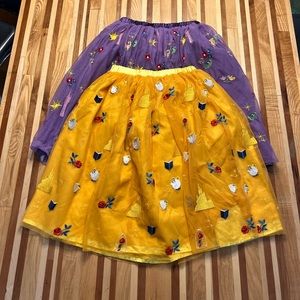 Disney Hanna Andersson Tangled Rapunzel/Belle Beauty and the Beast Skirts